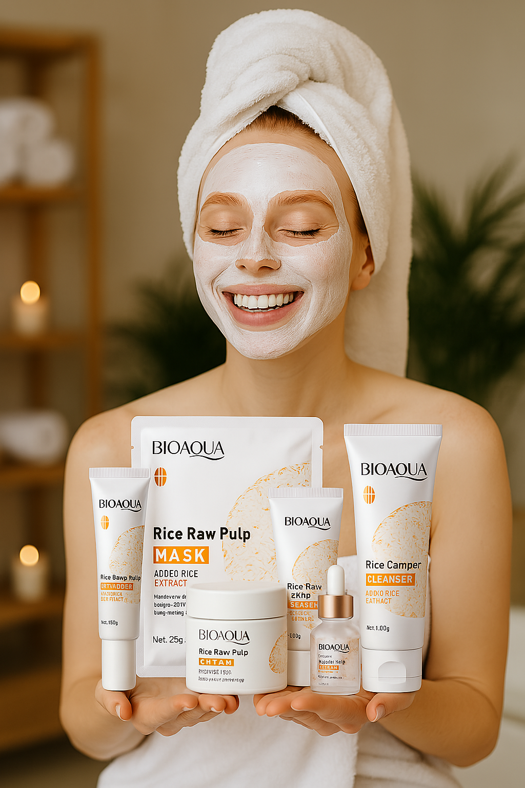 COMBO ACLARANTE DE ARROZ BIOAQUA X5