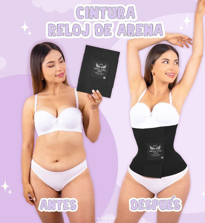 Fajas reloj de arena ModaKing (negro) (XS,S,M,L,XL)